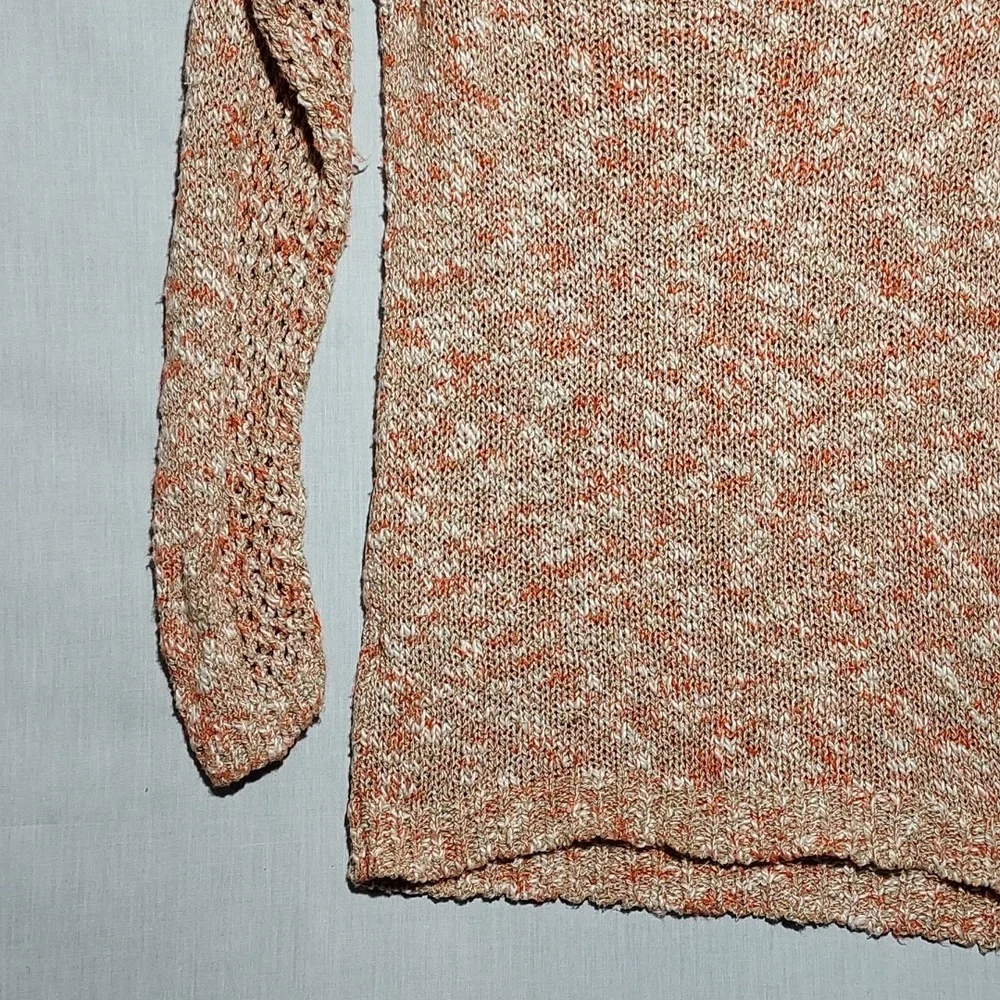 Lafayette 148 cotton/linen blend open knit sweater‎ women's size small